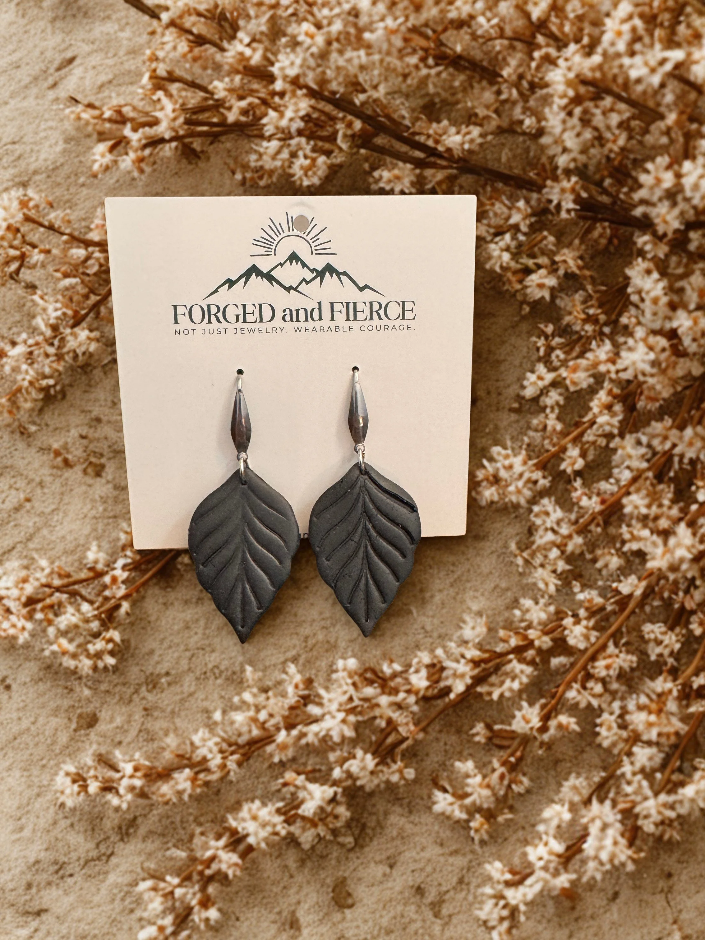 Black Leaf- Silver Hook