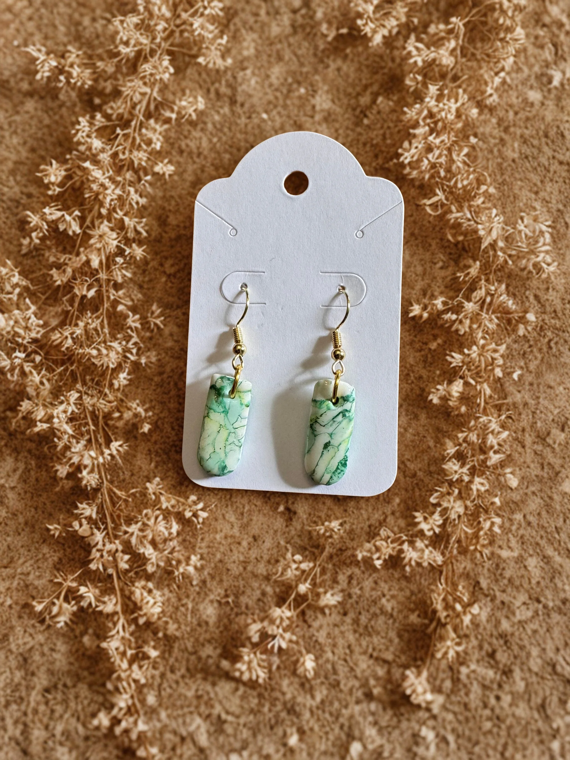 Multi Green Mimi Dangles