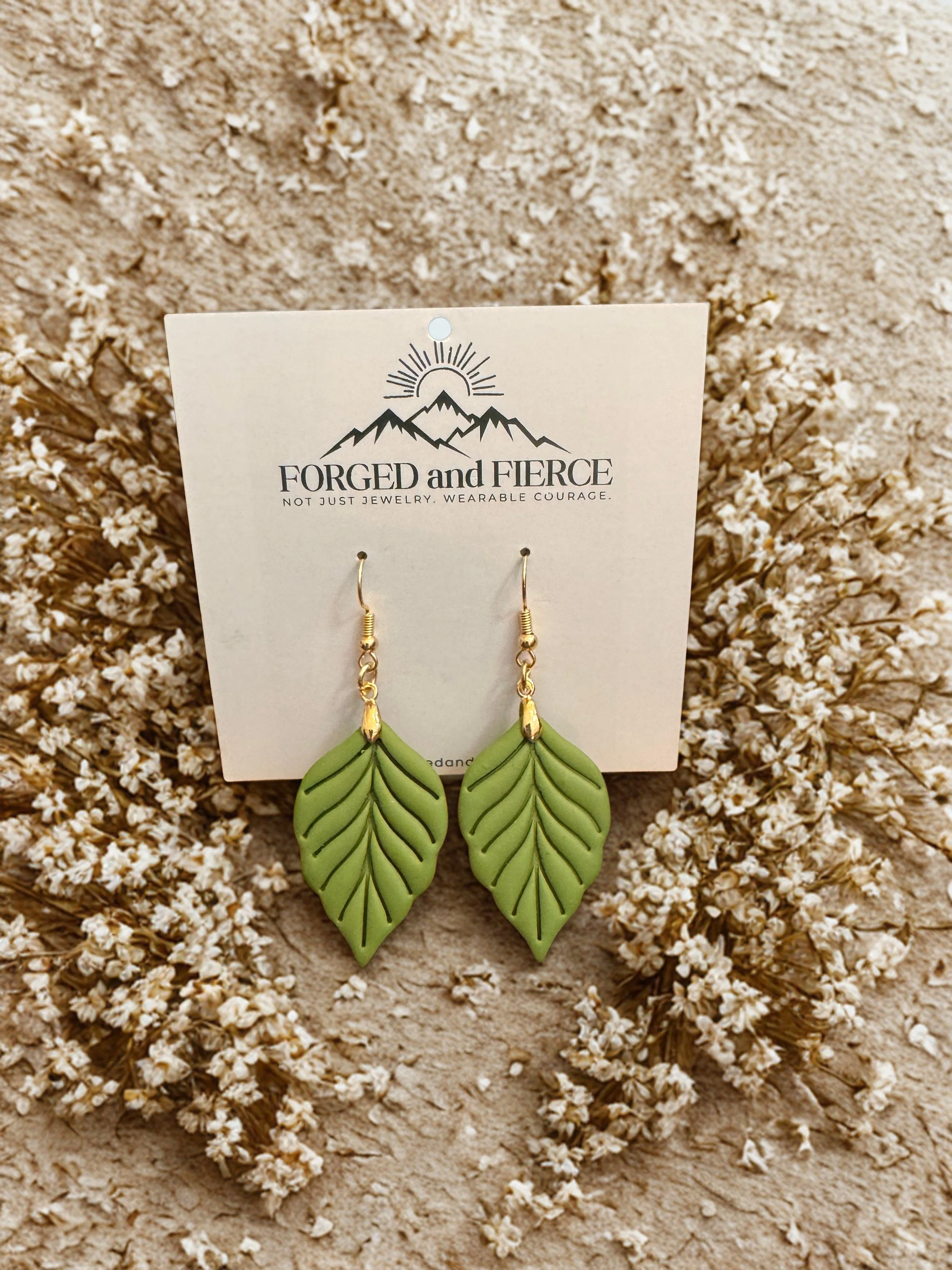 Green Leaf- Gold