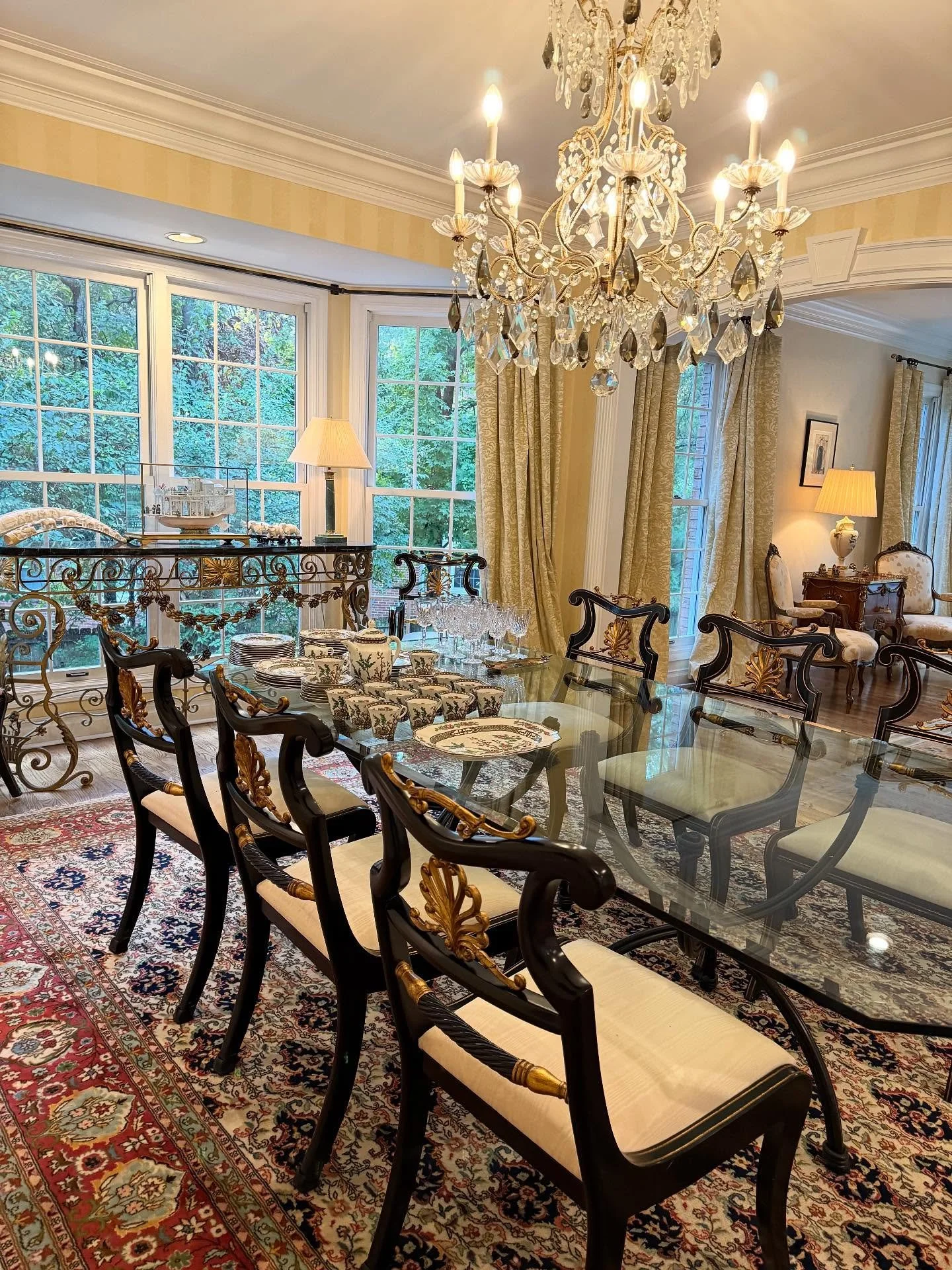 You&rsquo;re gonna want to get up early for this one ☀️ High end Ladue estate sale filled with antiques and art this weekend. Link in bio with 600+ photos and descriptions 🏷️