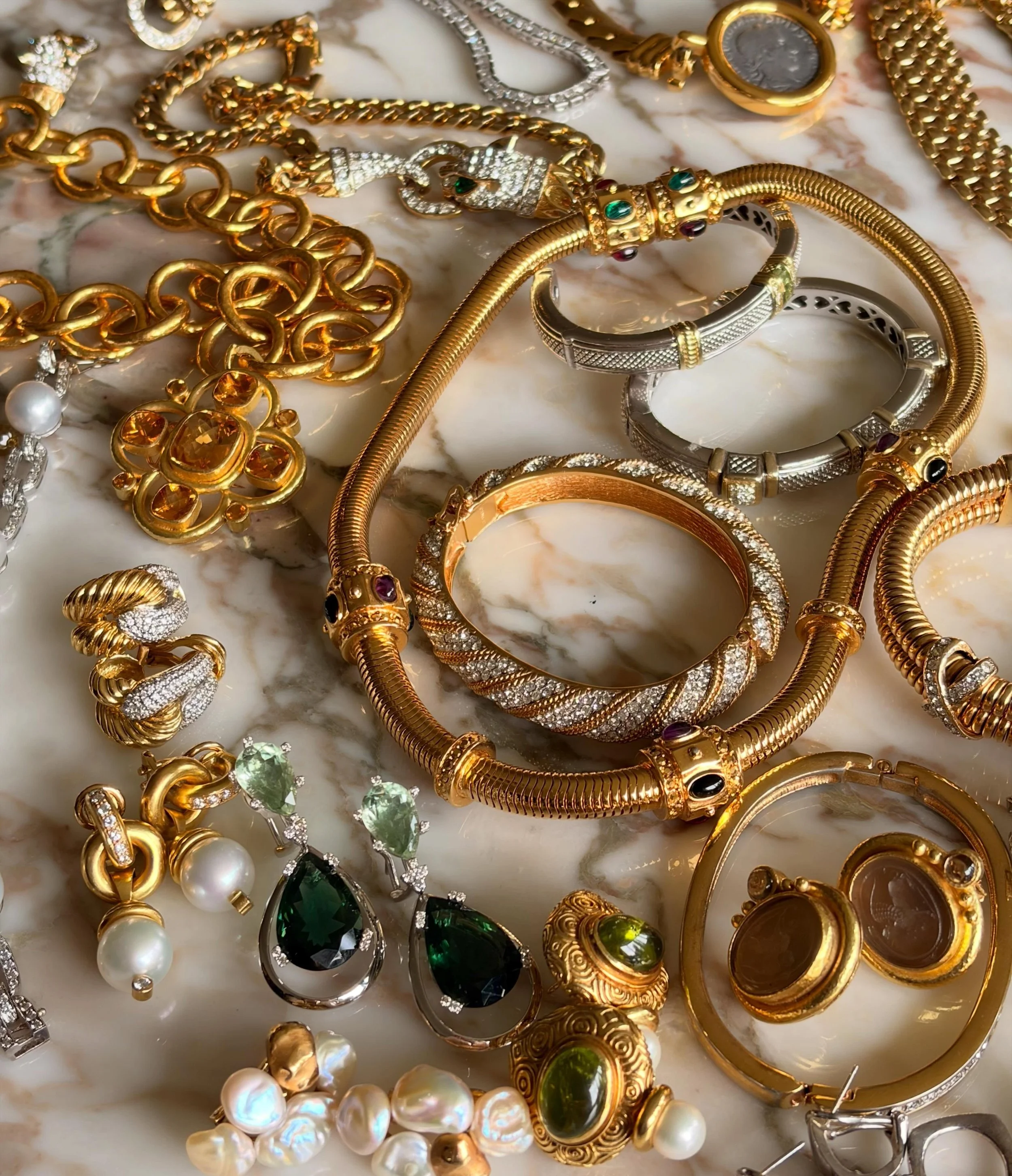 Frontenac estate sale extended with new fine + costume jewelry. Pricing and details photos on estate sales.net + story 💎