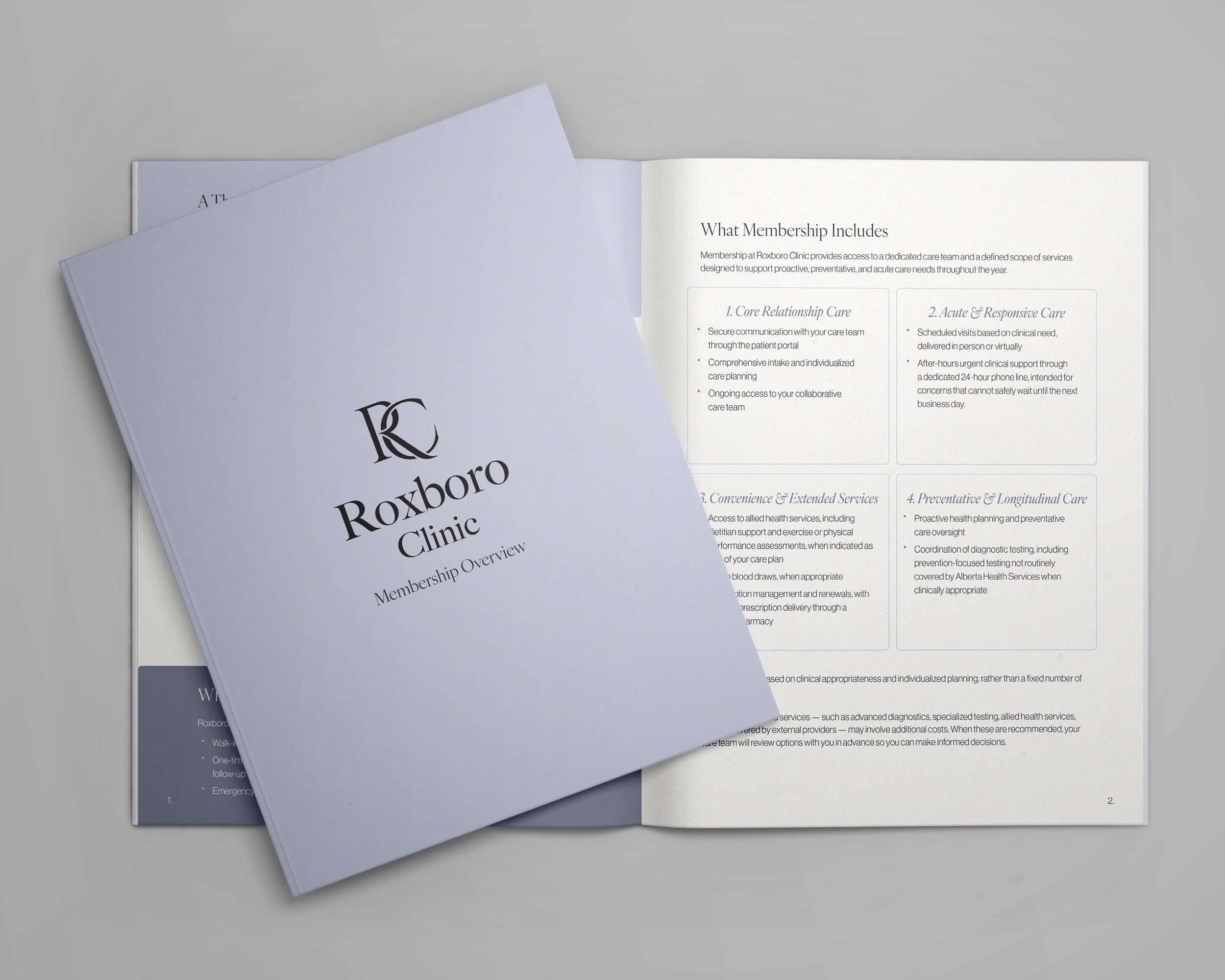 Roxboro welcome document booklet mocokup