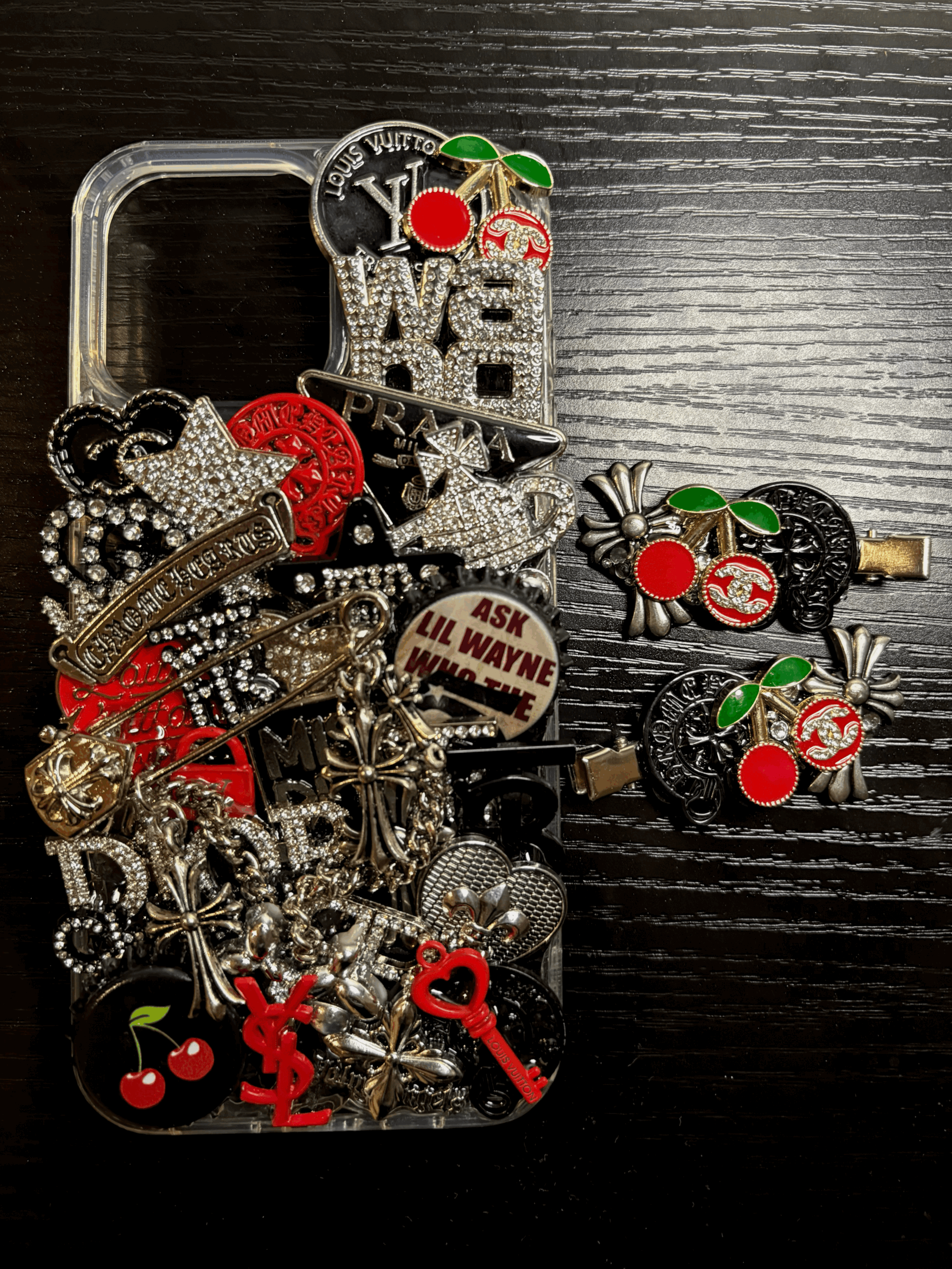 Matching Case & Hair Clips Kit