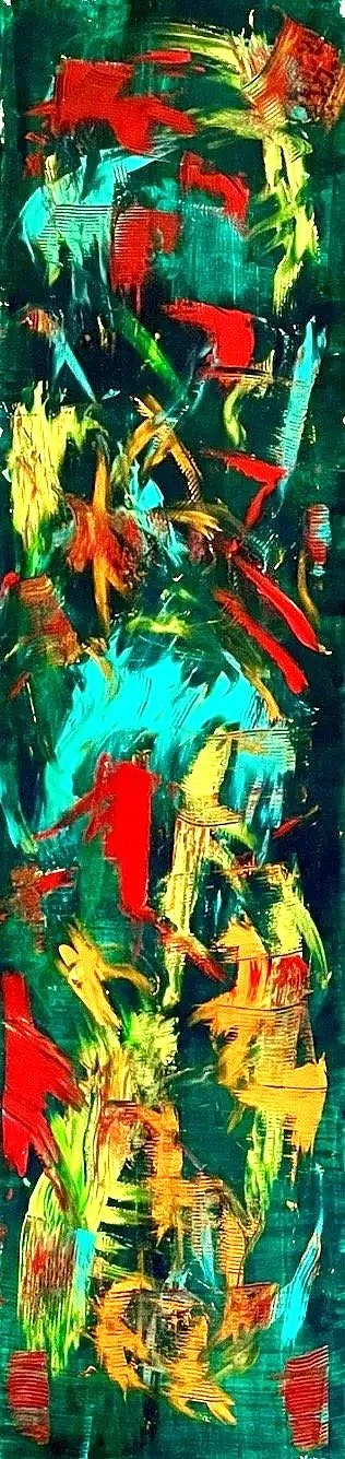 Flutter 
Acrylic 
30 x 120
2015 