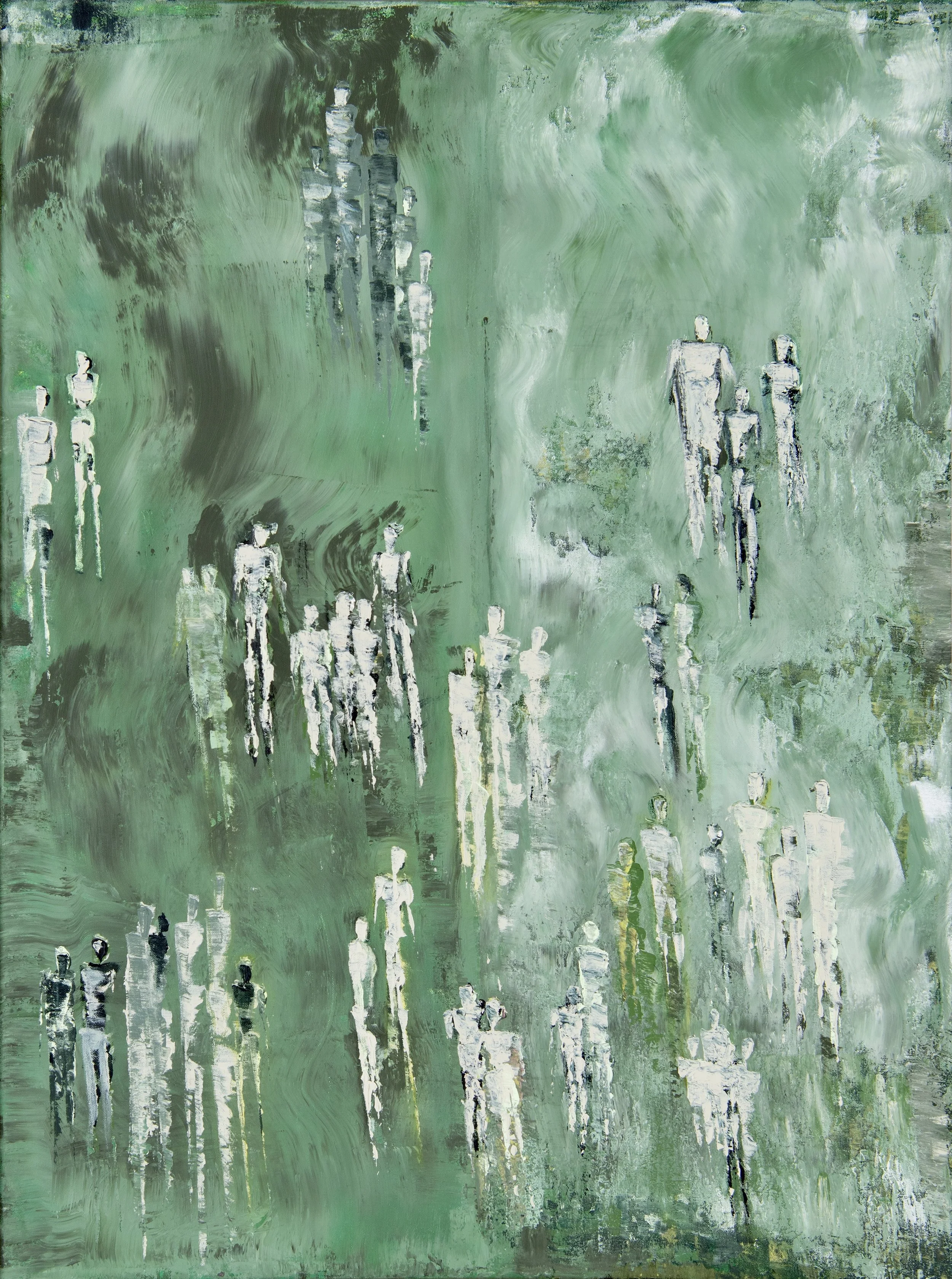 Gathering Mist 
76 x 100 
Acrylic 
2018