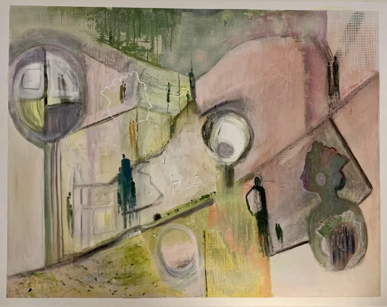 Crossing Paths
110 X 140 
Mixed Media 
2022
