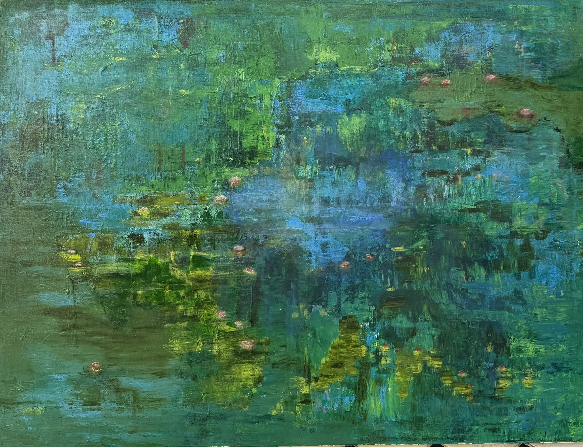 Green After Memory 76 x 100 Mixed  Media 2025