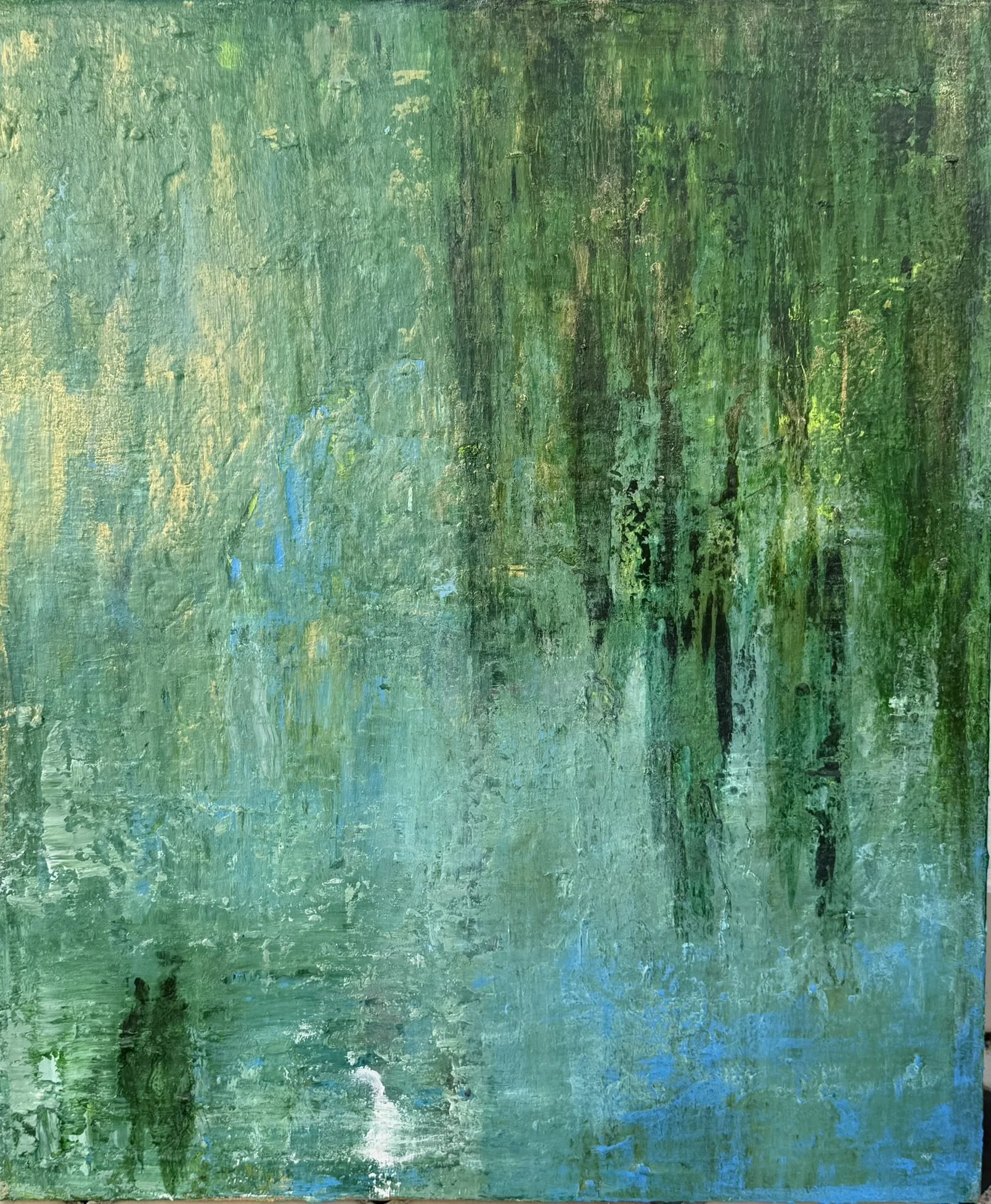 After Rain 76 x61  Mixed Media 2025