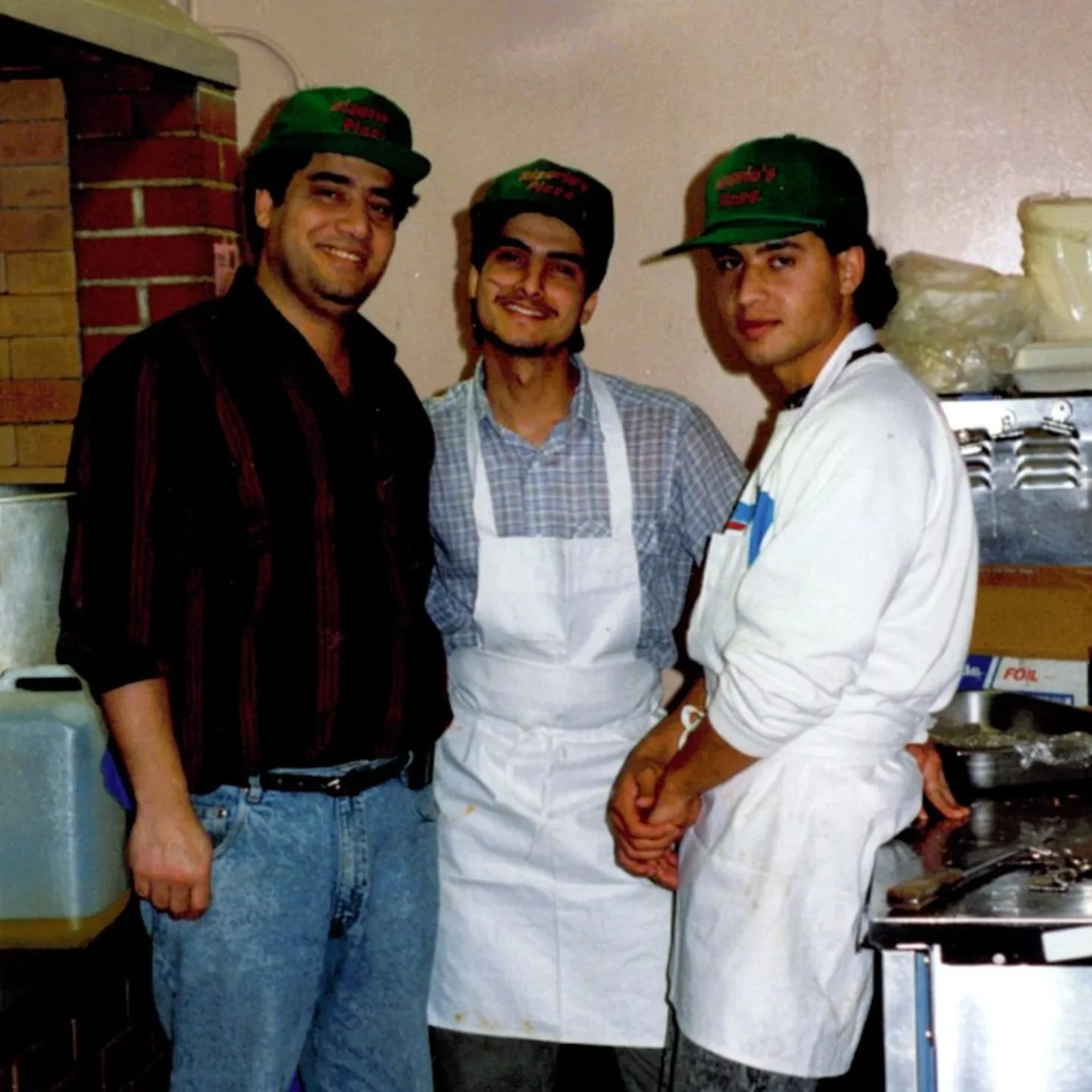 3 of the founders of Nizario's Pizza, Nizar, Yaser, and Omar