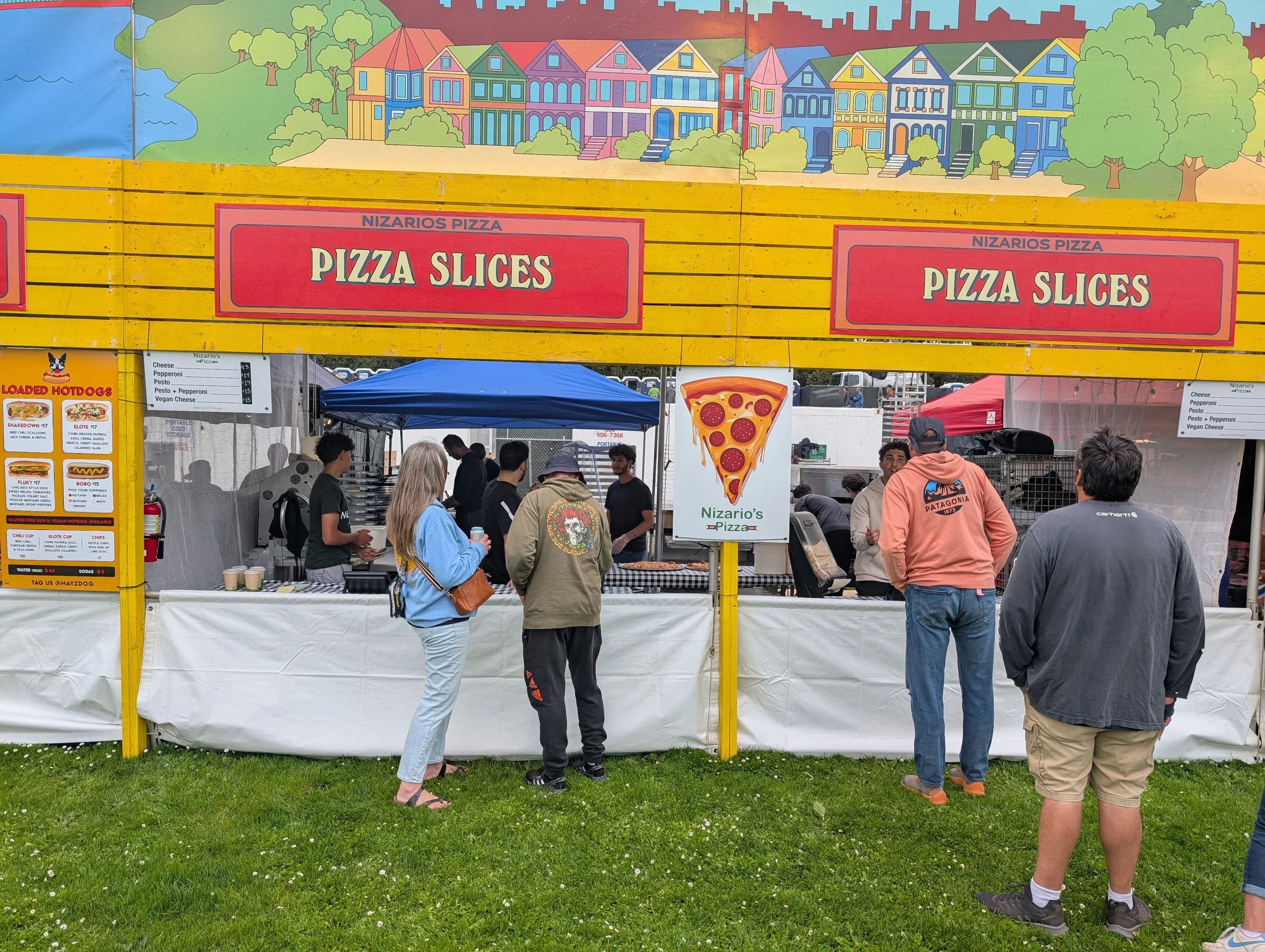 Nizario's Pizza serving delicious pizza at Outside Lands in SF