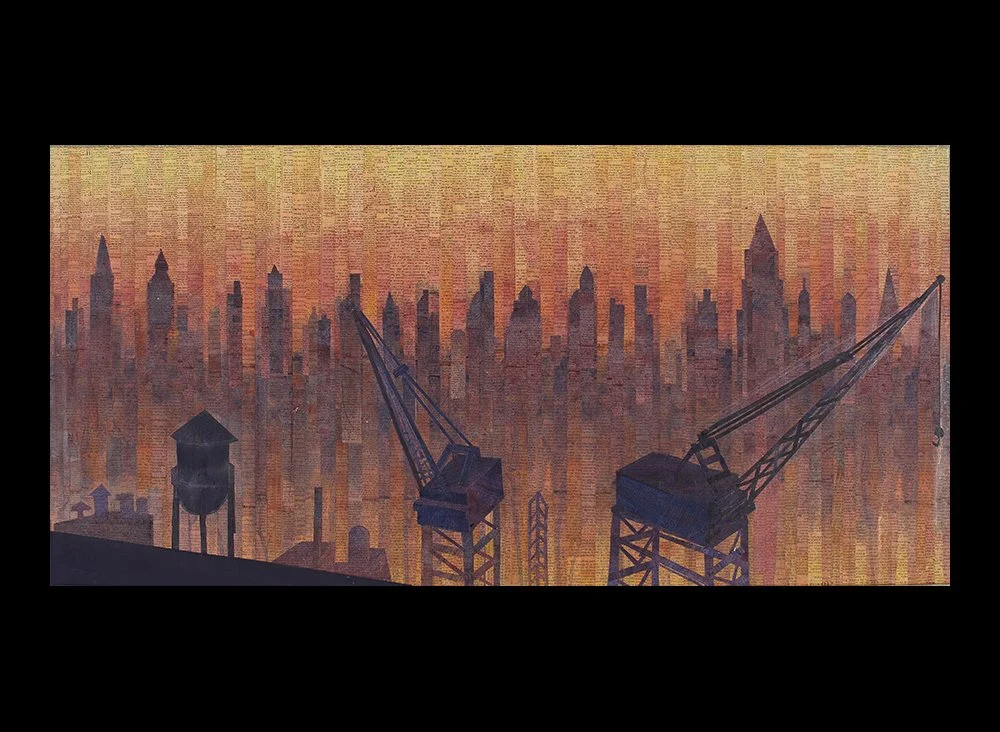 Skyline from the Brooklyn navy Yard (2024; collage)