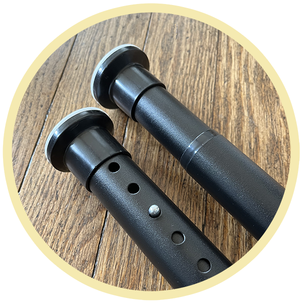 Portaglory glory hole tension rods detail