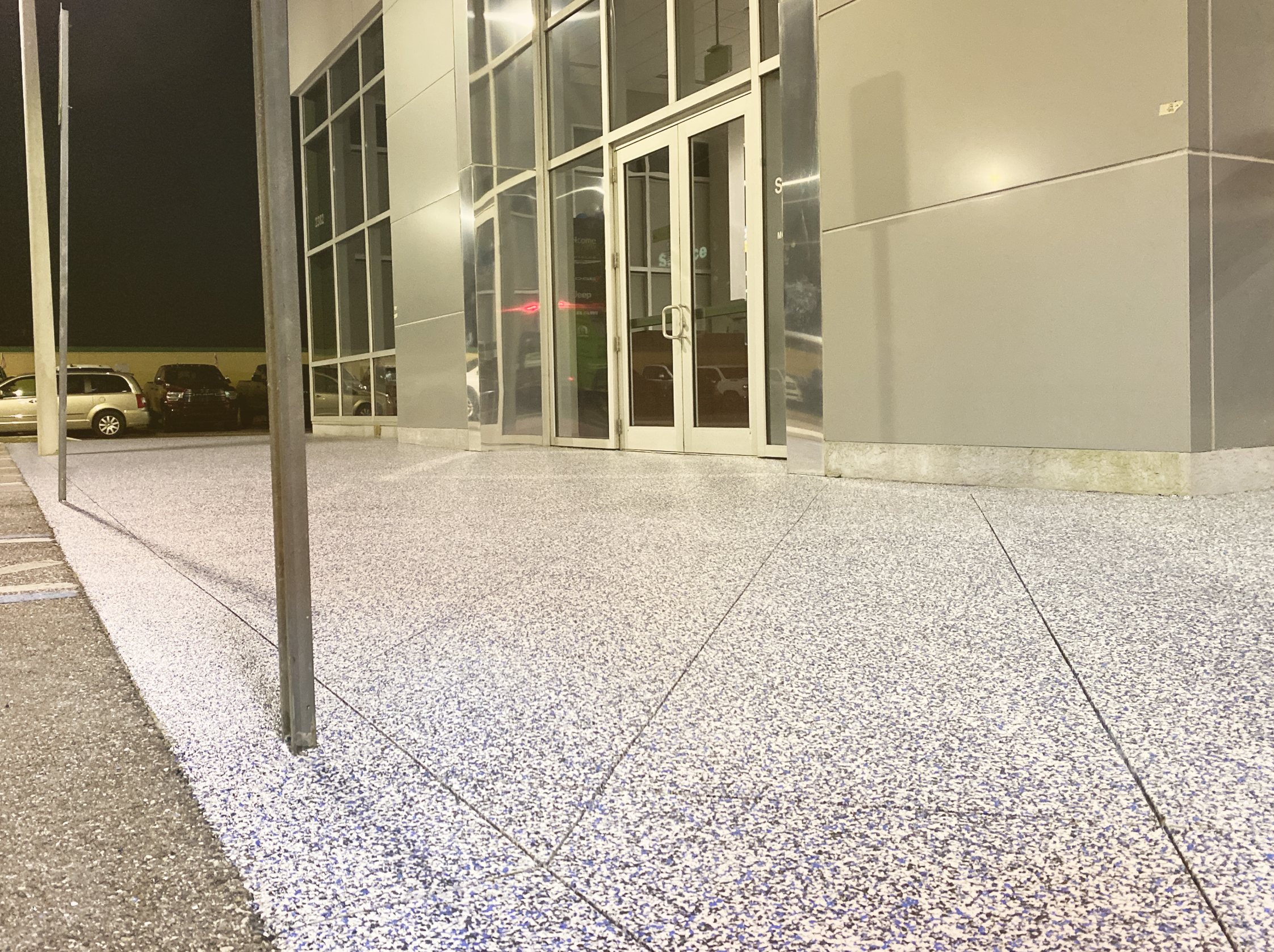 office building, epoxy floor, san diego, full chip system, north county san diego