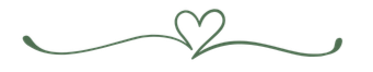 A simple line drawing of a heart with decorative swirls extending outward