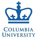 Columbia University logo with a blue crown above the university name.