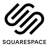 Squarespace logo featuring a stylized 'S' icon and the text 'SQUARESPACE' underneath.