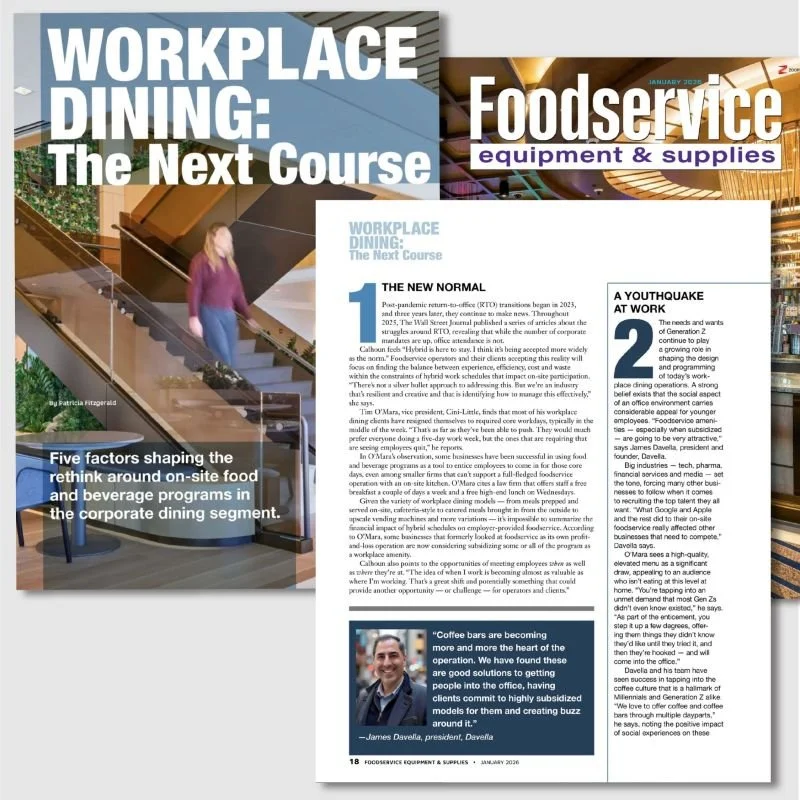 James Davella for Foodservice Equipment &amp; Supplies Magazine