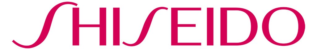 Shiseido logo in pink text on a white background.
