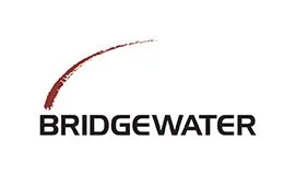 Bridgewater logo with stylized swoosh above the company name
