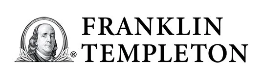 Franklin Templeton logo with text and an illustration of Benjamin Franklin.