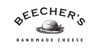 Beecher's Handmade Cheese logo with a cheese wheel and ribbon