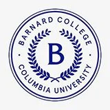 Barnard College and Columbia University logo featuring a large letter 'B' surrounded by laurel branches