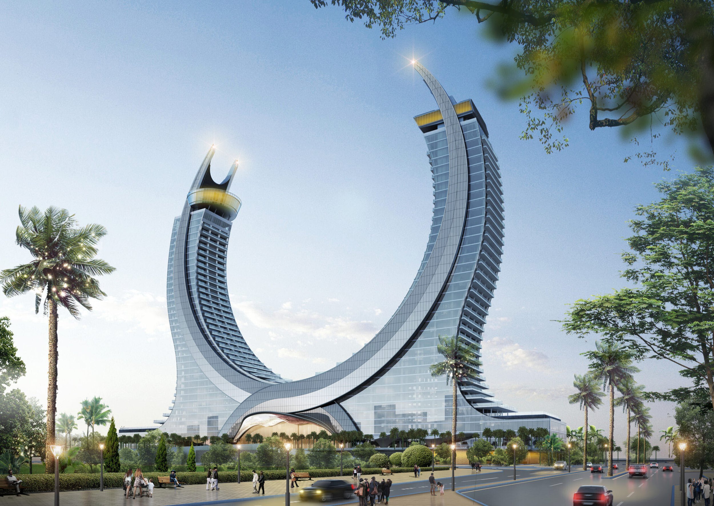 An artistically designed building by Katara