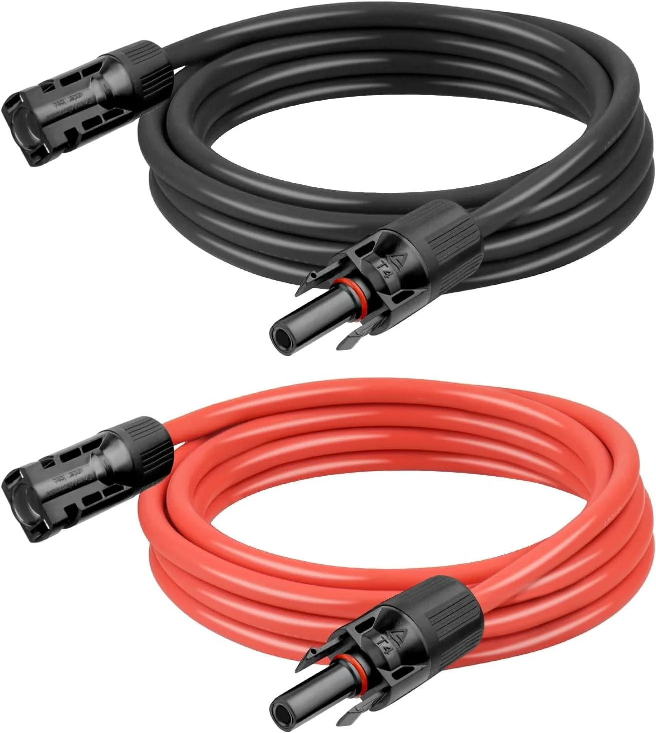 A set of solar power cords