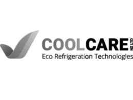 Logo for COOLCARE Eco Refrigeration Technologies with a checkmark symbol.