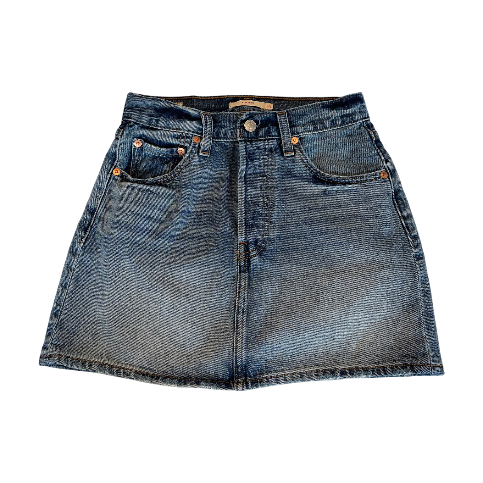 Levi's Icon 5-Button Fly Mini Jean Skirt - Size 24 Waist