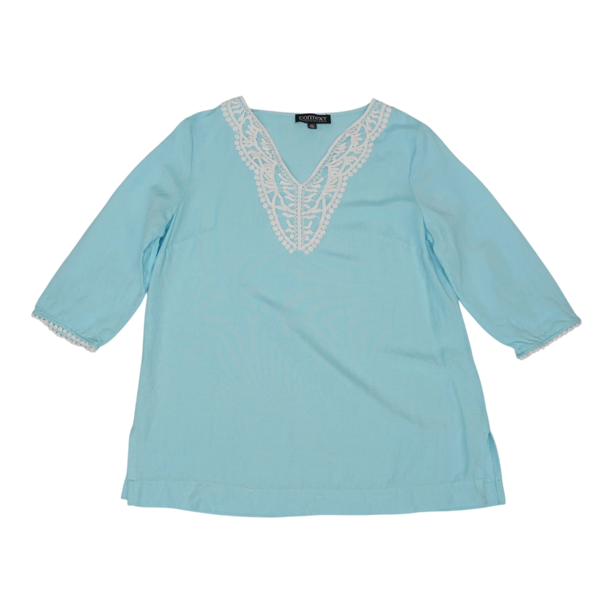 CONTEXT Exclusively at Lord and Taylor 3/4 Sleeve Tunic - Size Medium