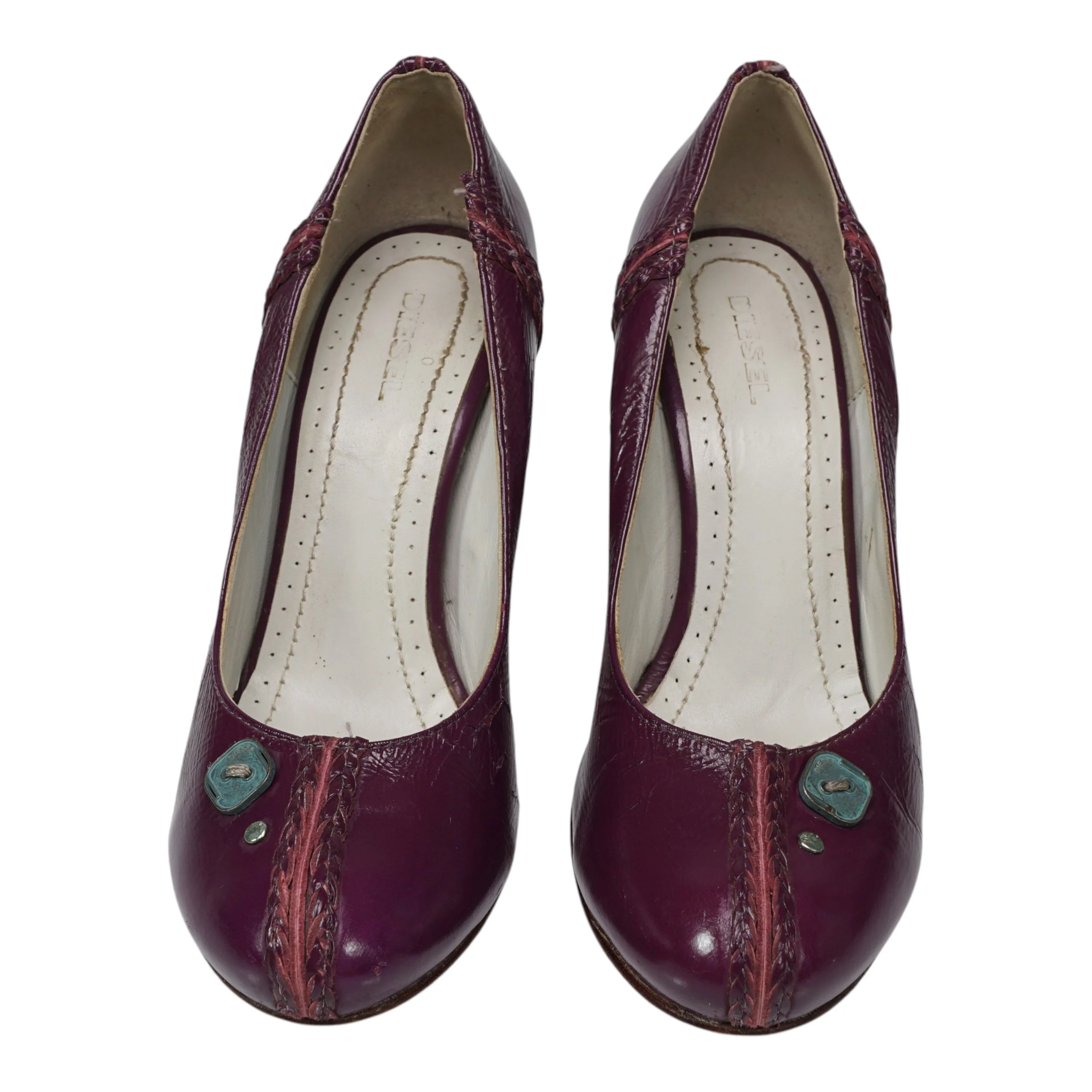 Y2K Vintage Diesel Round Toe 3" Pumps - Size 39