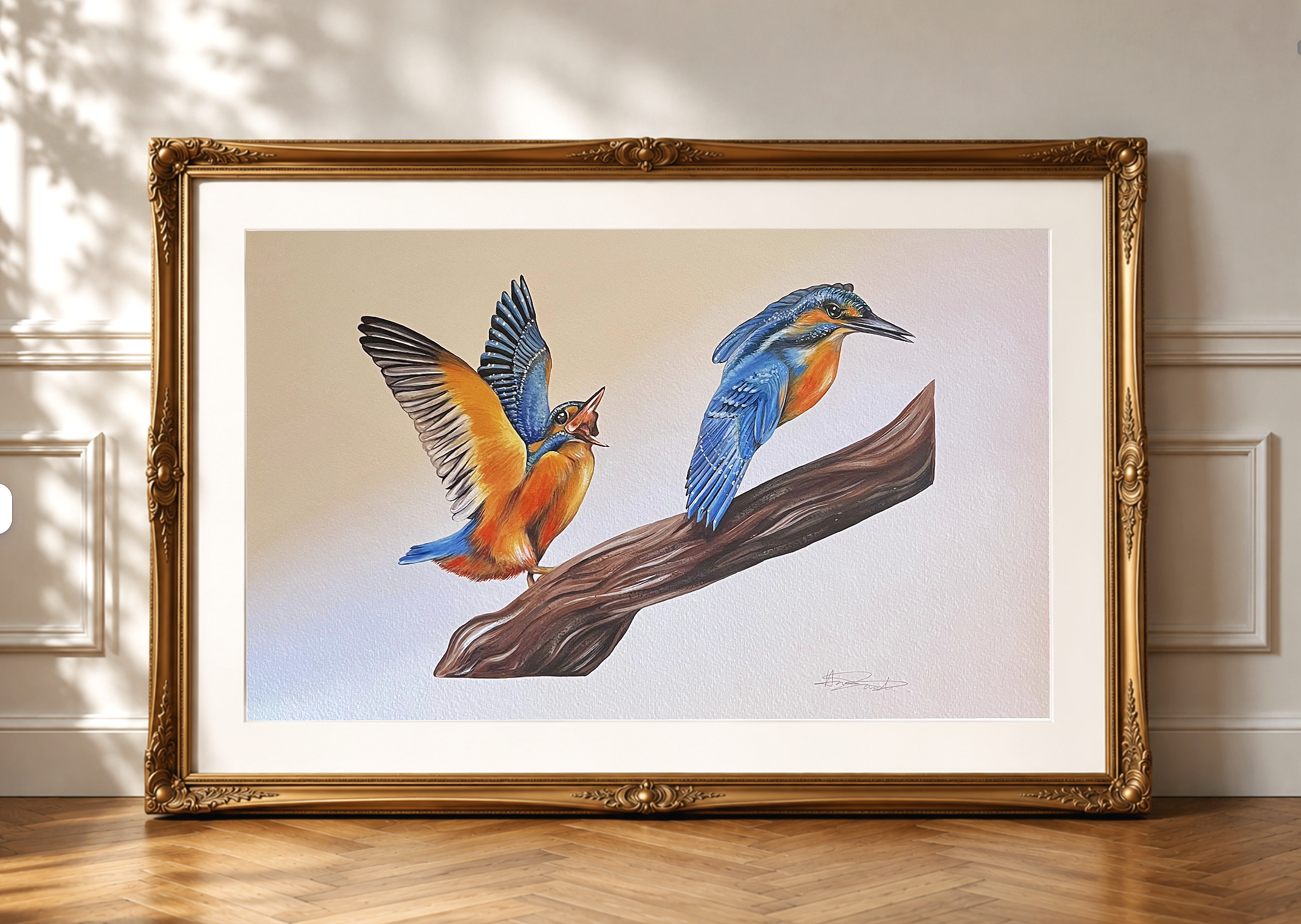 The River's Edge: Kingfisher Print