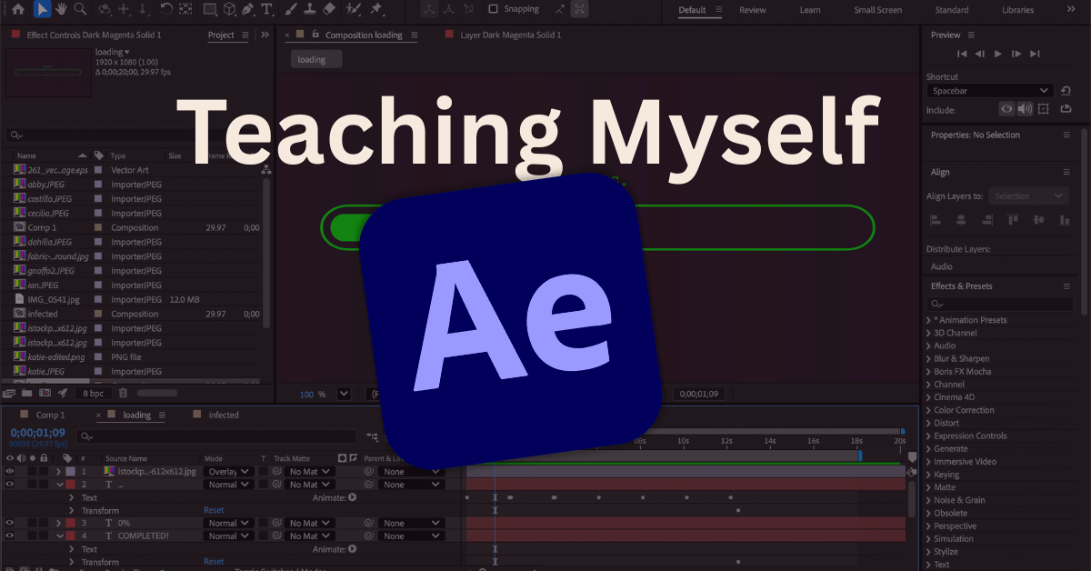 Teaching Myself After Effects