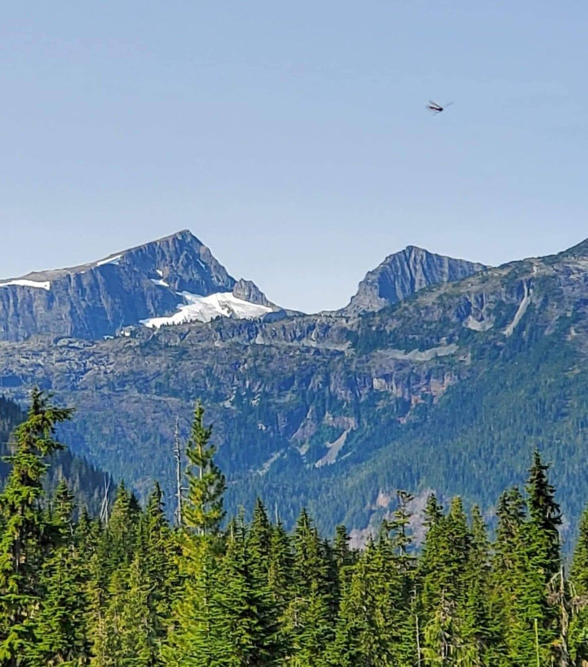 Mountain landscape in Strathcona Provincial Park on Vancouver Island