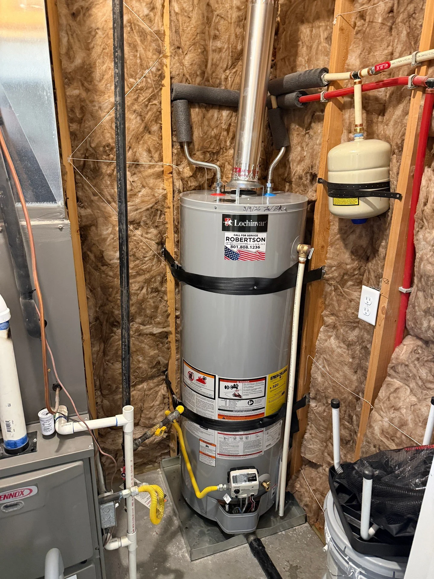 Wrapped up a gas water heater install today&mdash;piping laid out clean, lines insulated, and the expansion tank set to handle pressure changes. Took extra care on the small details so future maintenance stays straightforward. Quiet, steady work that