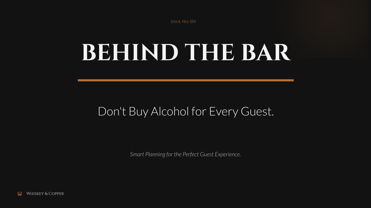 Behind the Bar Series  “Planning”