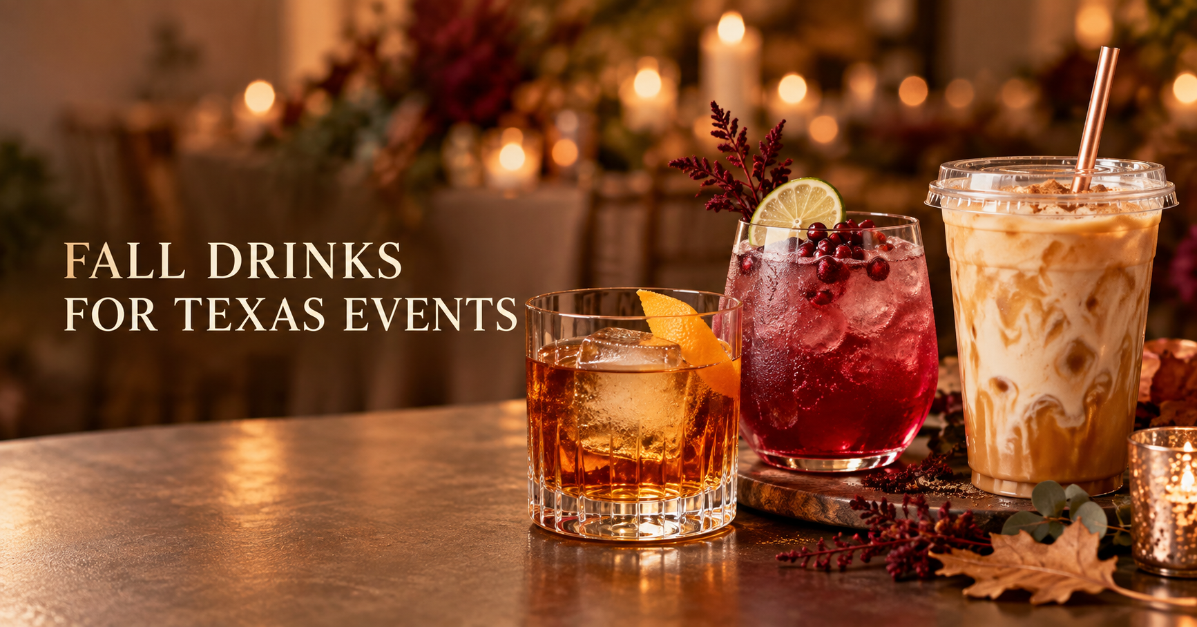 Fall Cocktails, Mocktails, and Dirty Sodas for Texas Events