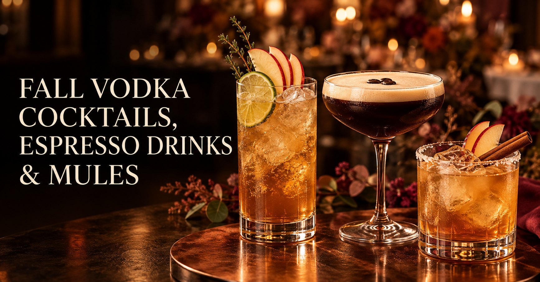 Fall Vodka Cocktails, Espresso Drinks and Mules for Texas Events
