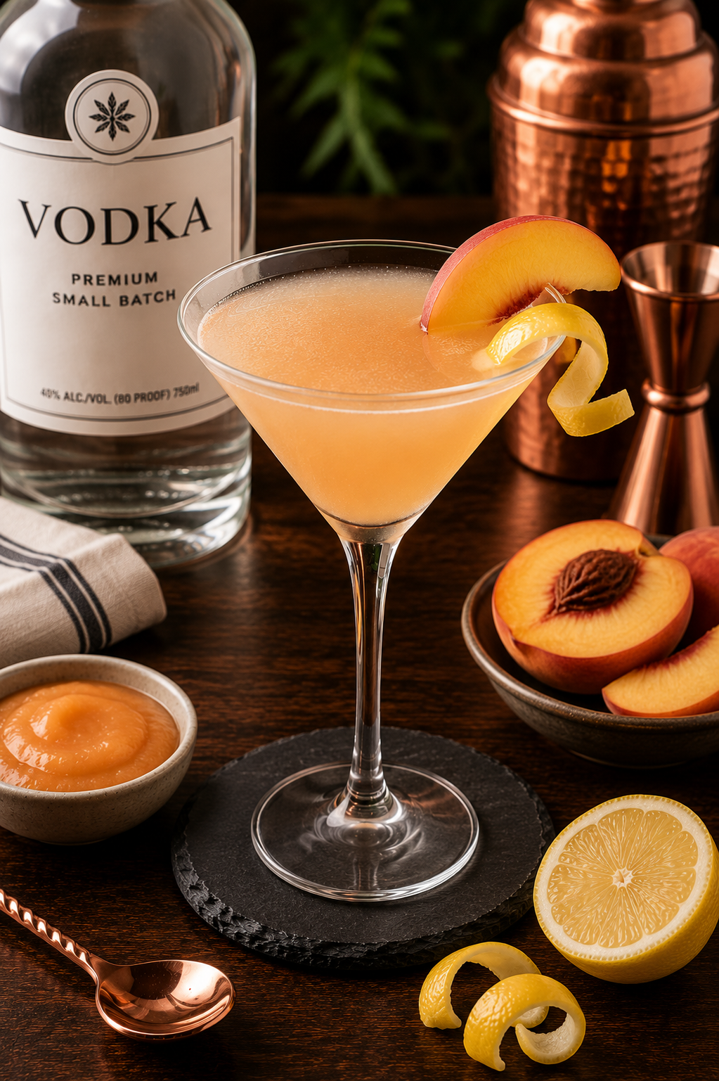 White Peach Martini