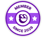 Purple badge with the text 'Member Since 2026' and a smiling face icon.