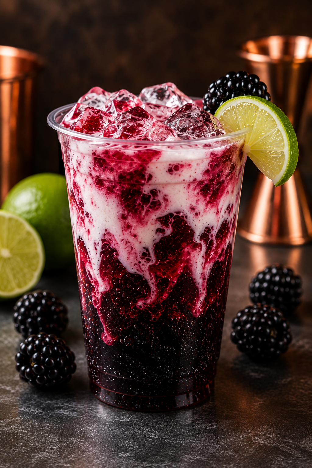 Blackberry Cream Dr Pepper Dirty Soda