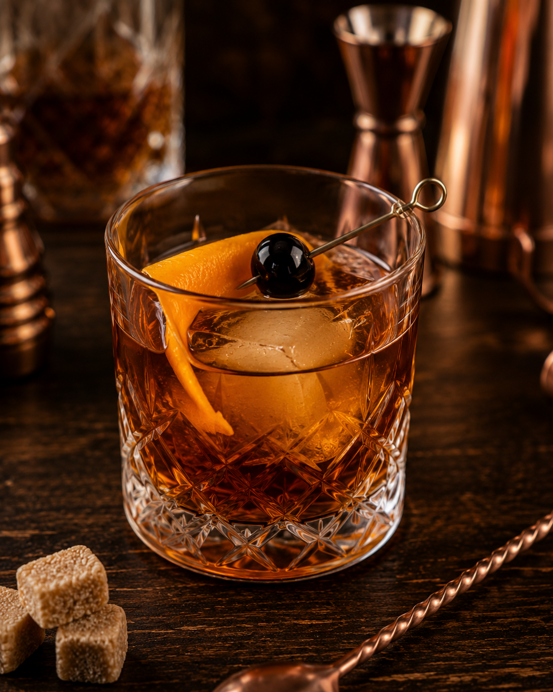 old fashioned cocktail