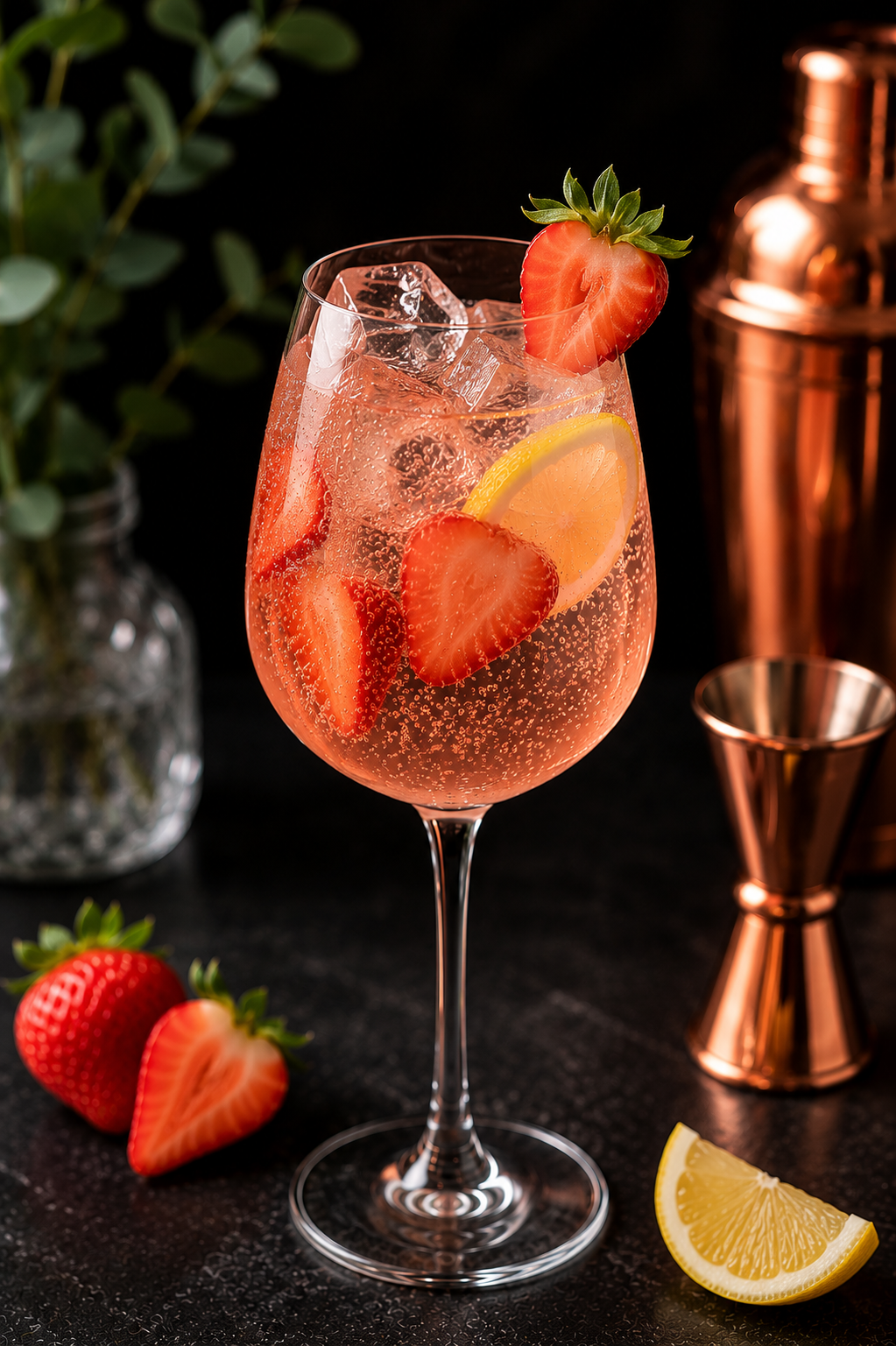Strawberry Rose Spritz