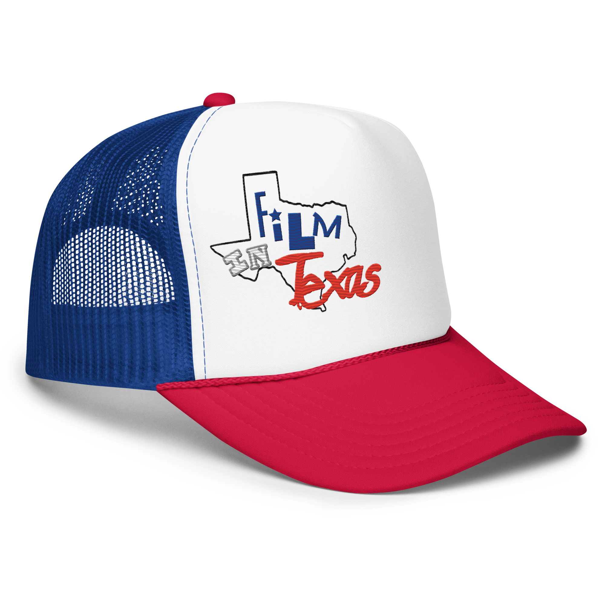 Film In Texas Embroidered Foam Trucker Hat