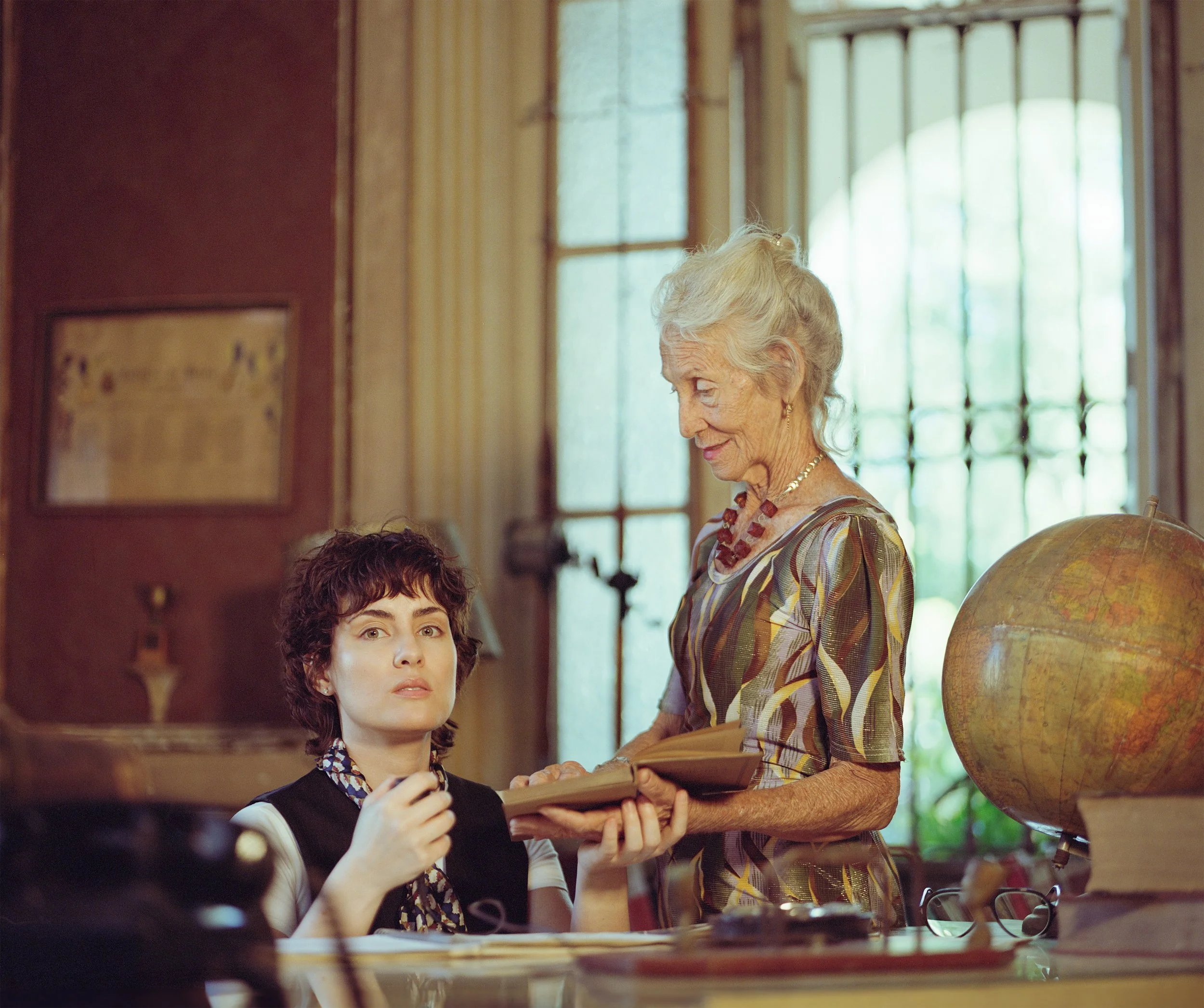 In the office of my grandmother Julia, feminist philosopher and poet, reading her latest
publication