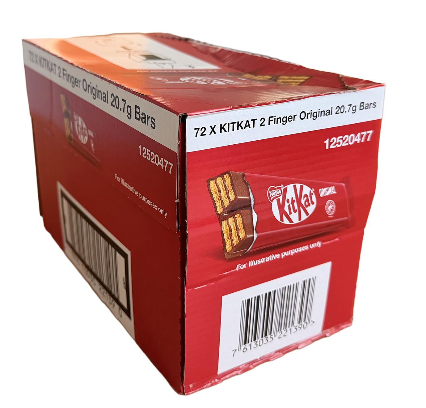 KitKat 2-Finger Chocolate Bars 72 x Bulk Pack