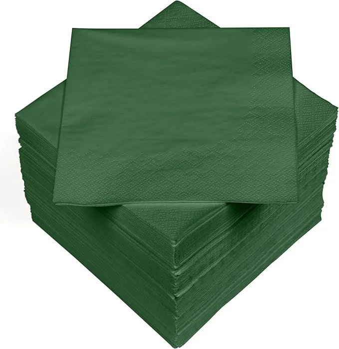 Festive 2-Ply Red & Green Napkins - 33CM (Pack of 20)