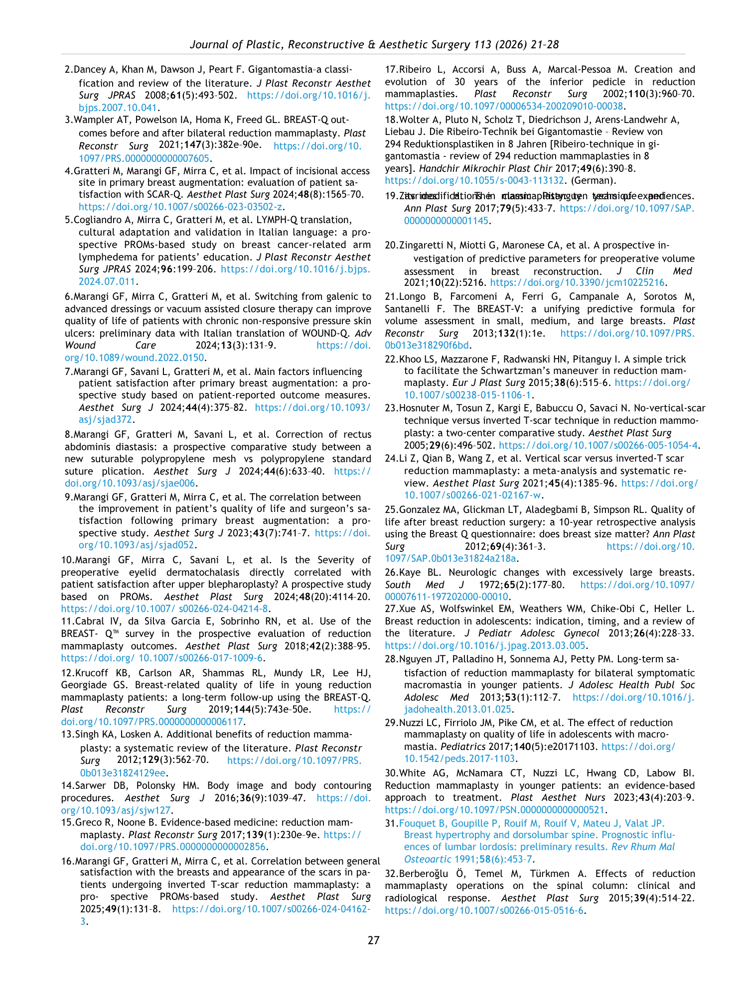 Pagina di rivista con testo di ricerca scientifica e collegamenti in italiano, senza immagini visibili.