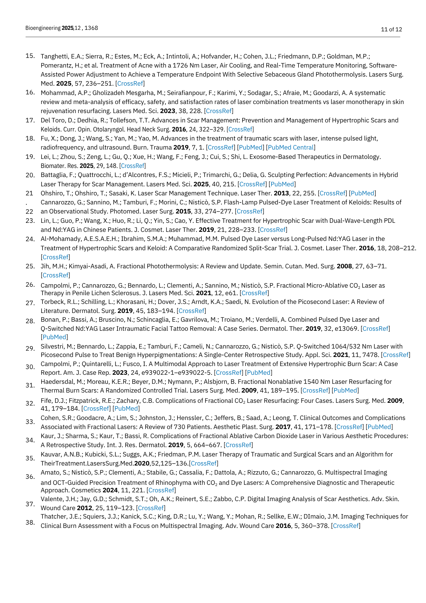Pagina conclusiva di un documento di ricerca con riferimenti bibliografici numerati.